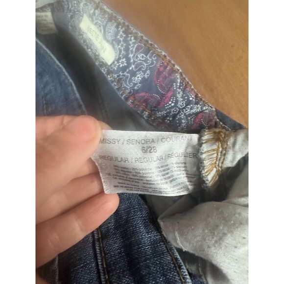 Vintage America Blues Bestie Embroidered Skinny Jeans Women’s 6R - Picture 7 of 7